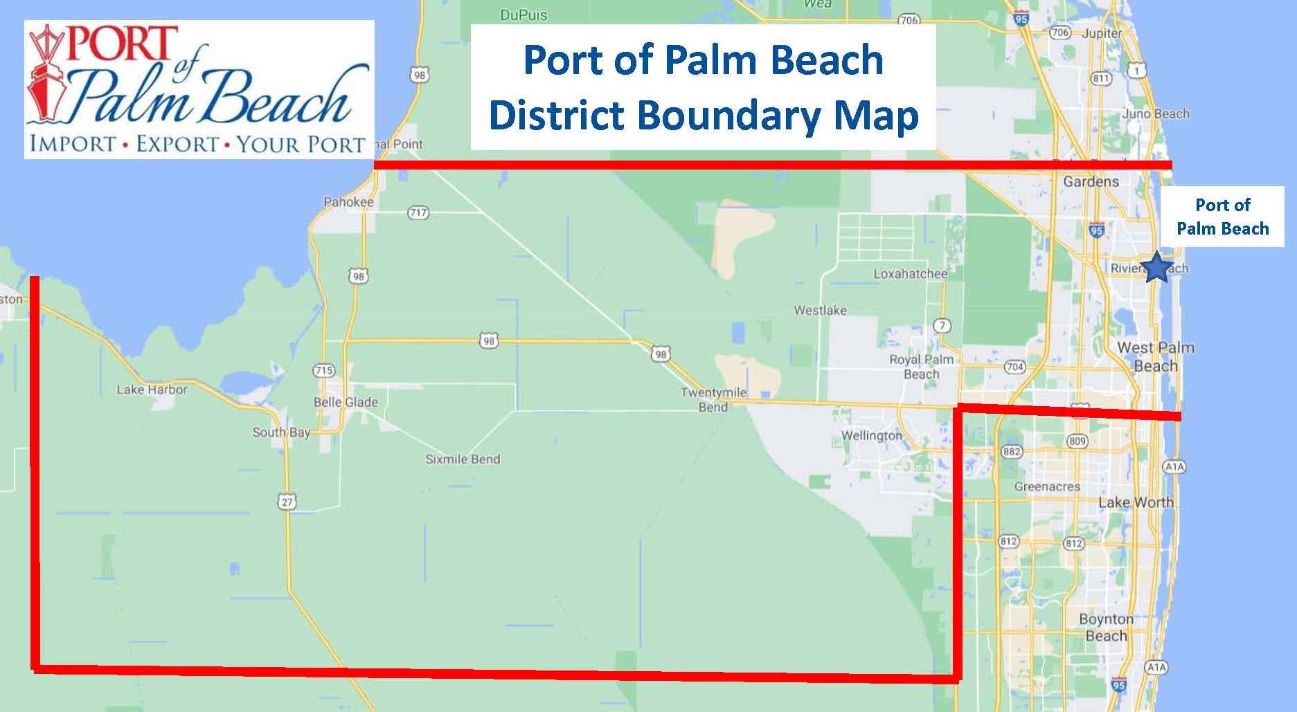 Port of Palm Beach District Map